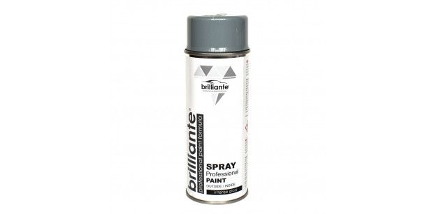 Vopsea Spray Gri Argintiu, Luciu Intens, Ral 7001, 400 ml, Brilliante