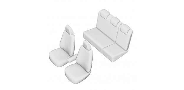 Set Huse Scaun Seat Ibiza 2009-2017, Bancheta Fractionata