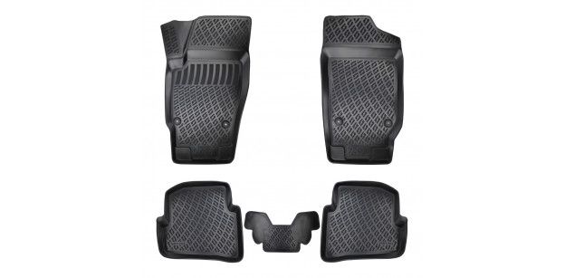 Set Covorase Auto Cauciuc Umbrella Pentru Skoda Fabia Iii 2015-2021