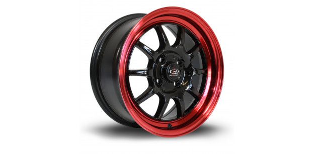 Janta Aliaj Rota Wheels GT3 R15 7J 4x100 ET40 BlackCRedLip