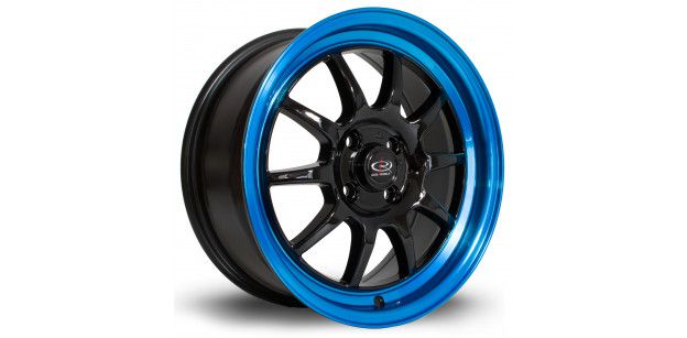 Janta Aliaj Rota Wheels GT3 R16 7J 4x100 ET40 BlackCBlueLip