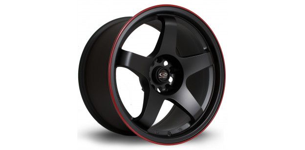 Janta Aliaj Rota Wheels GTR R17 9.5J 5x114.3 ET30 FBlackRLip