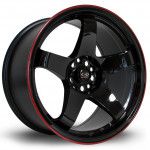 Janta Aliaj Rota Wheels GTR R18 9.5J 5x114.3 ET30 BlackRLip