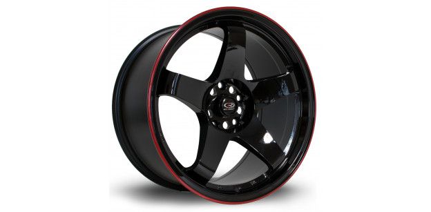 Janta Aliaj Rota Wheels GTR R18 9.5J 5x114.3 ET30 BlackRLip