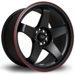 Janta Aliaj Rota Wheels GTR R18 9.5J 5x114.3 ET30 FBlackRLip