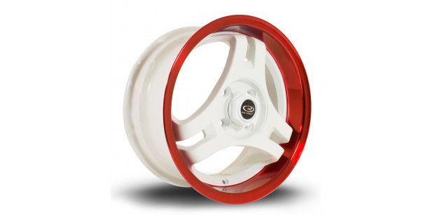 Janta Aliaj Rota Wheels HM3 R15 7J 4x100 ET40 WhiteCRedLip